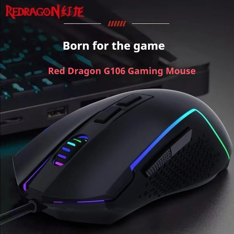 Redragon G160 Wireless Gaming Mouse 5 levels DPI Wired Gamer Mouse 8 Macro Buttons RGB E-sports office mechanical mouse
Redragon G160 Wireless Gaming Mouse 5 levels DPI Wired Gamer Mouse 8 Macro Buttons RGB E-sports office mechanical mouse