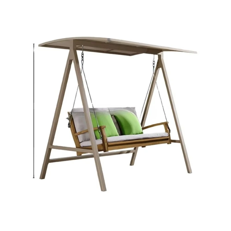 Outdoor swing Solid wood garden furniture Hanging two-seat swing chair with bracket
Outdoor swing Solid wood garden furniture Hanging two-seat swing chair with bracket