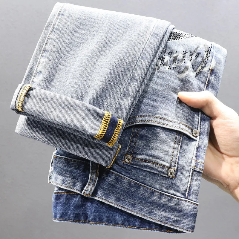 2024 Spring and Summer New Men's Jeans Korean Style Trendy Printed Thin Long Pants Casual Trendy Brand Men's Clothing Pants
2024 Spring and Summer New Men's Jeans Korean Style Trendy Printed Thin Long Pants Casual Trendy Brand Men's Clothing Pants