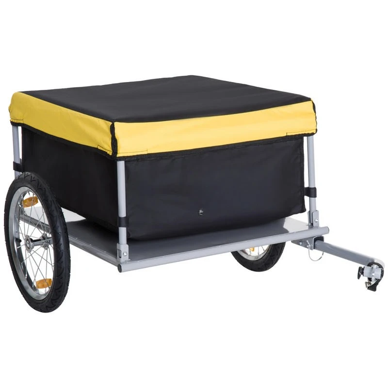 Bicycle Cargo Trailer, Two-Wheel Bicycle Large Cargo Wagon Trailer Oxford Fabric, Folding Storage, & Removable Cover, Yellow
Bicycle Cargo Trailer, Two-Wheel Bicycle Large Cargo Wagon Trailer Oxford Fabric, Folding Storage, & Removable Cover, Yellow