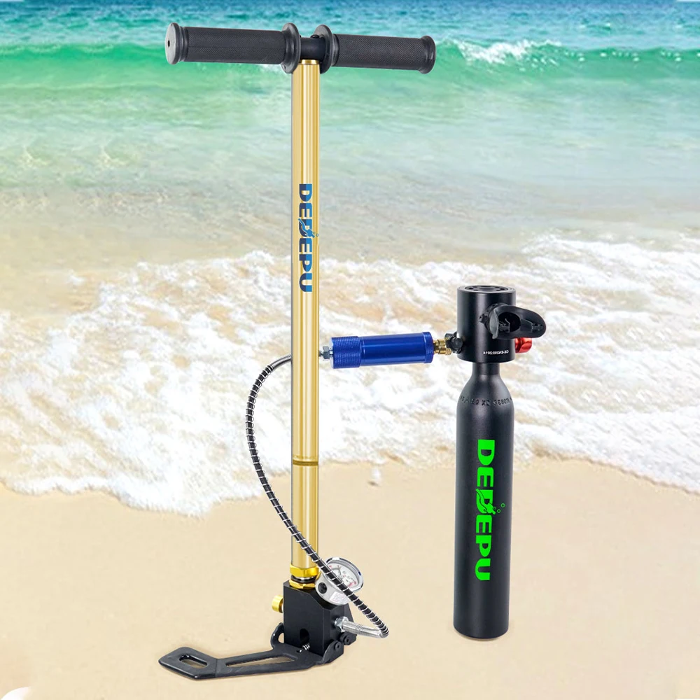 DEDEPU 3-Level Diving Air Pump Manual High Pressure Air Pump Portable Inflator with Pressure Gauge for Oxygen Cylinder Diving
DEDEPU 3-Level Diving Air Pump Manual High Pressure Air Pump Portable Inflator with Pressure Gauge for Oxygen Cylinder Diving