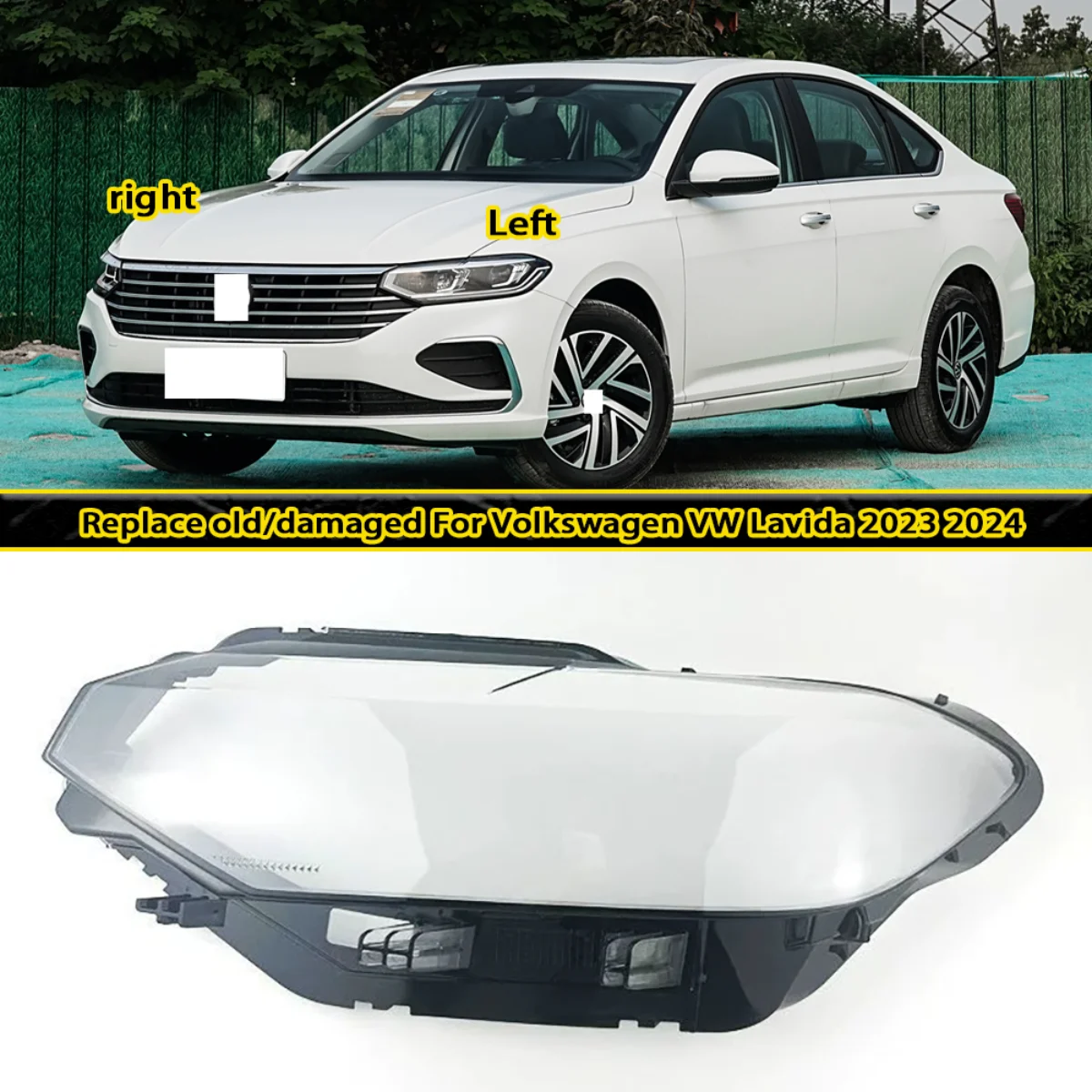 Headlamp Cover Plexiglass Lampshade Shell Mask for Headlamp Lampshade Replacement For Volkswagen VW Lavida 2023 2024
Headlamp Cover Plexiglass Lampshade Shell Mask for Headlamp Lampshade Replacement For Volkswagen VW Lavida 2023 2024