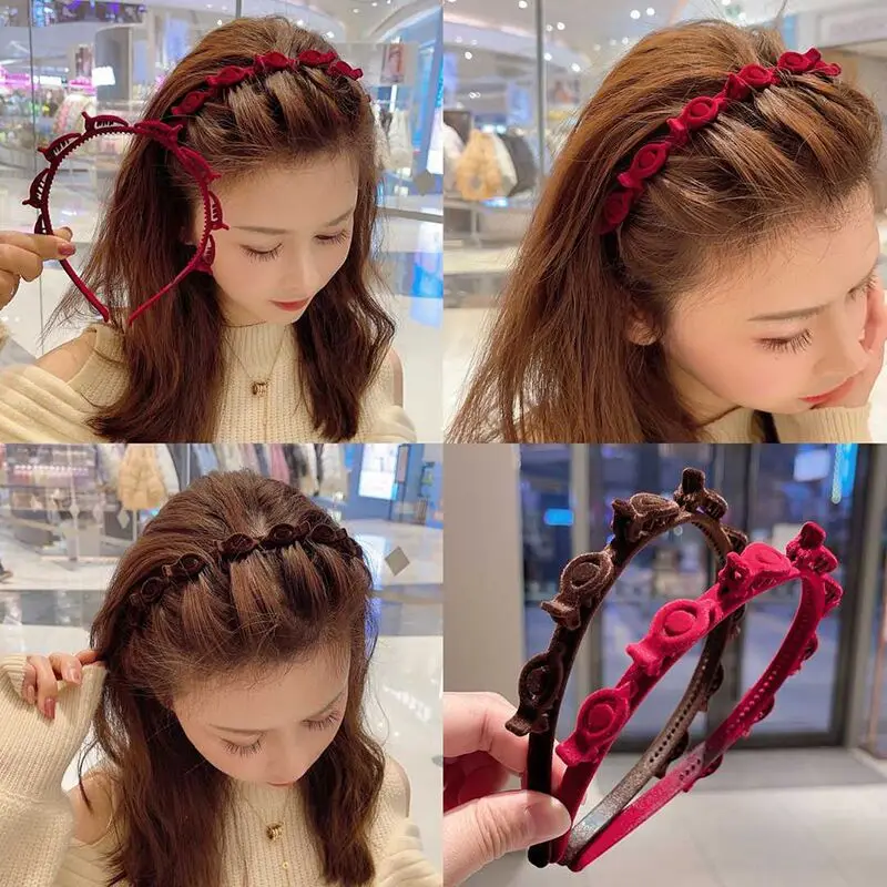 1/2/3 Pcs Flocking Braided Headband Simple Broken Hairpin Headband Fashionable Girls Face Washing Headband
1/2/3 Pcs Flocking Braided Headband Simple Broken Hairpin Headband Fashionable Girls Face Washing Headband