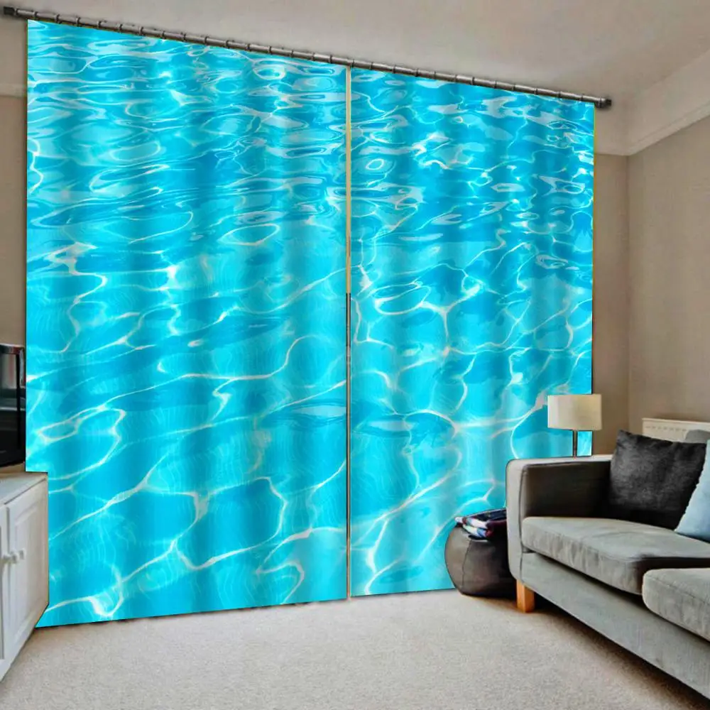 Blackout curtain 3D Curtains Living Room Bedroom Drapes Cortinas Customized size blue water curtains
Blackout curtain 3D Curtains Living Room Bedroom Drapes Cortinas Customized size blue water curtains