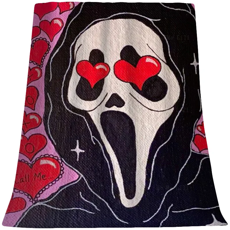 The Skull's Eyes Are Painted With Red Hearts And Screaming Faces Flannel By Ho Me Lili Suitable For All Seasons
The Skull's Eyes Are Painted With Red Hearts And Screaming Faces Flannel By Ho Me Lili Suitable For All Seasons