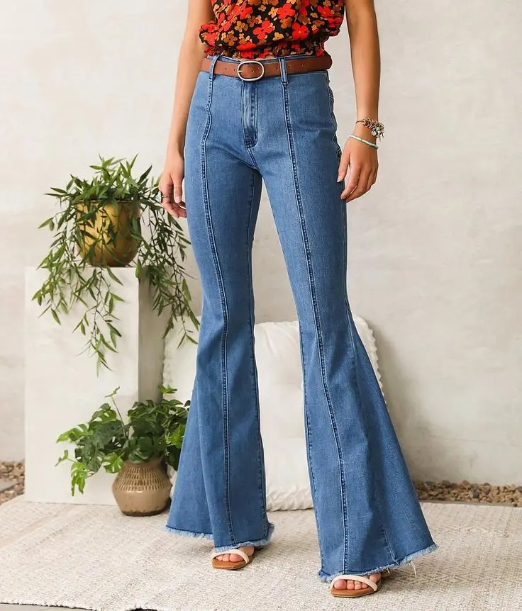 New Autumn Five Pointed Star Jeans Women Vintage High Waist Denims Cargo Flared Pants Casual Streetwear Female Denim Trousers
New Autumn Five Pointed Star Jeans Women Vintage High Waist Denims Cargo Flared Pants Casual Streetwear Female Denim Trousers