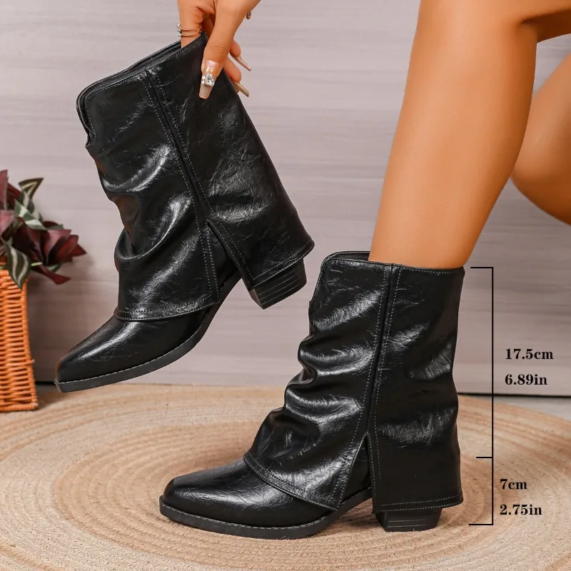 Pointed Toe Women High Heels Ankle Shoes Designer Chunky 2025 Winter New Shoes Fashion Chelsea Short Boots Dress Pumps Zapatos
Pointed Toe Women High Heels Ankle Shoes Designer Chunky 2025 Winter New Shoes Fashion Chelsea Short Boots Dress Pumps Zapatos