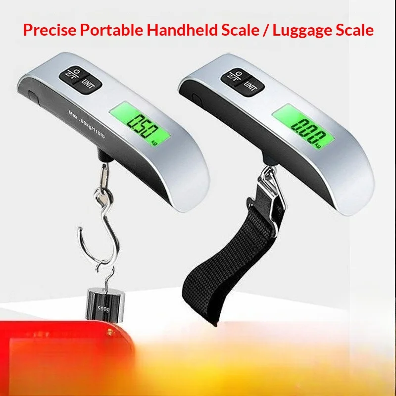 50kg Luggage Scale – Portable Digital Hanging Scale with High Precision, Heavy Duty Hook Scale for Travel Suitcase, Fishing
50kg Luggage Scale – Portable Digital Hanging Scale with High Precision, Heavy Duty Hook Scale for Travel Suitcase, Fishing