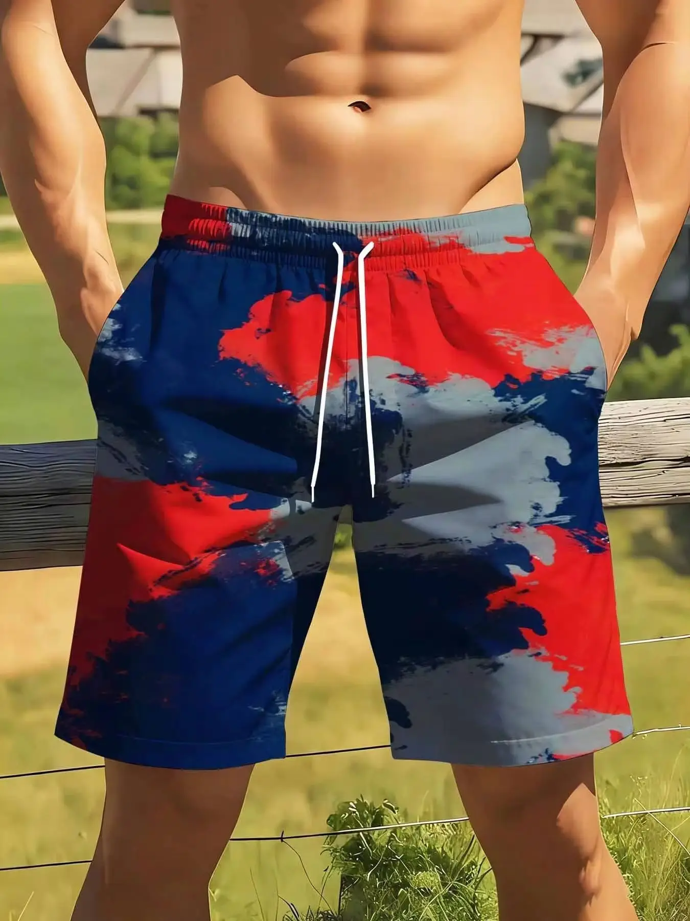 Men's Colorful Abstract Print Swim Shorts Quick Dry Beach Board Shorts For Summer Outdoor Activities
Men's Colorful Abstract Print Swim Shorts Quick Dry Beach Board Shorts For Summer Outdoor Activities