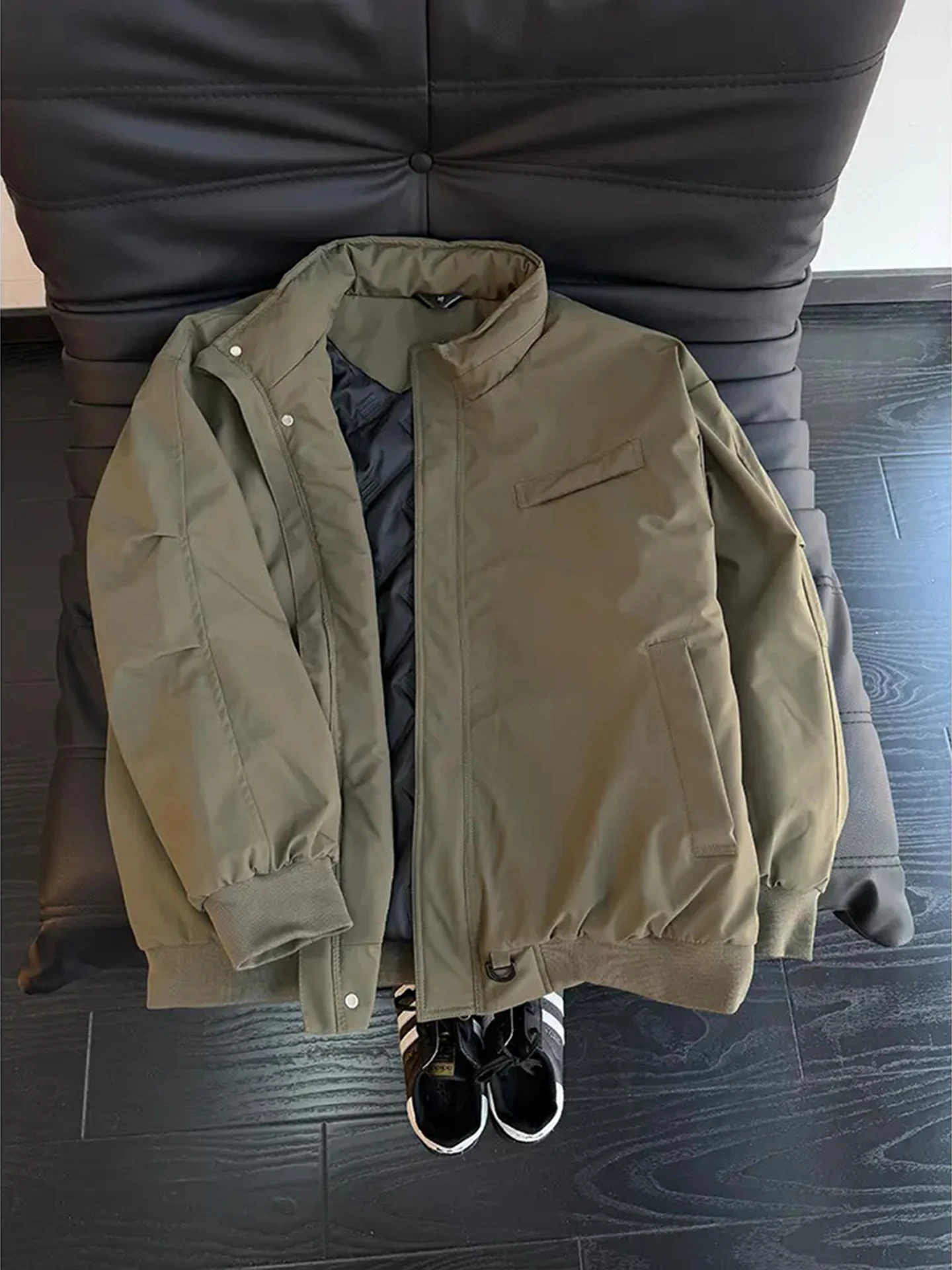 Thiened Winter Bomber Jaet Men's Cotton Polyester Fiber Flight Coat Tee-Proof Waterproof Casual Warm Zipper Closure Lon...
Thiened Winter Bomber Jaet Men's Cotton Polyester Fiber Flight Coat Tee-Proof Waterproof Casual Warm Zipper Closure Lon...