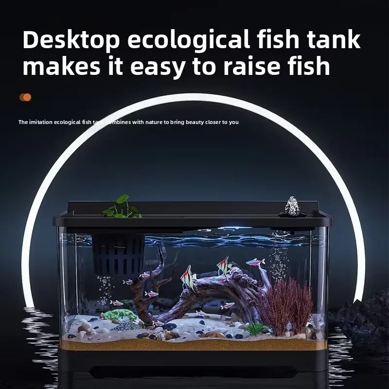 Fish Tank Small Living Room Filter Integrated Ecological Landscaping Aquarium Desktop Goldfish Tank for All
Fish Tank Small Living Room Filter Integrated Ecological Landscaping Aquarium Desktop Goldfish Tank for All