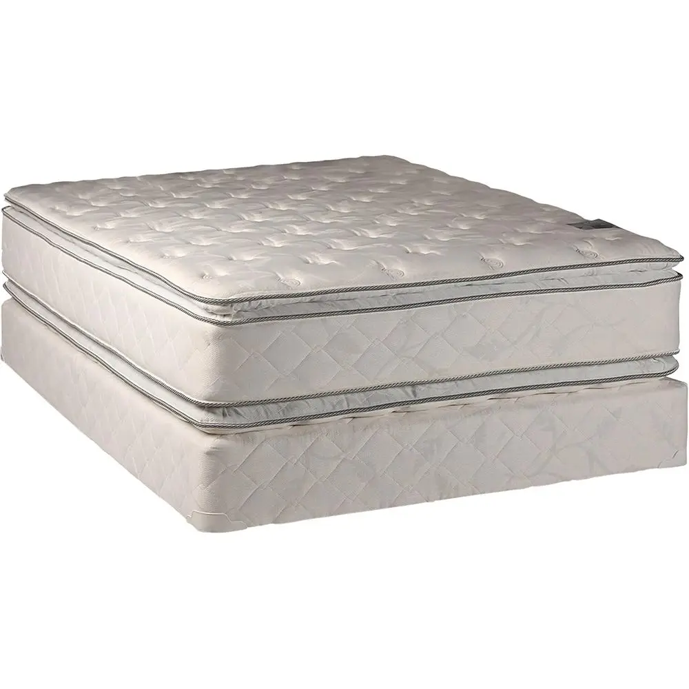 Plush 54x75x12 Mattress Box Spring Set - Fully Assembled Double Sided Pillowtop with Enhanced Support and Orthopedic Features
Plush 54x75x12 Mattress Box Spring Set - Fully Assembled Double Sided Pillowtop with Enhanced Support and Orthopedic Features