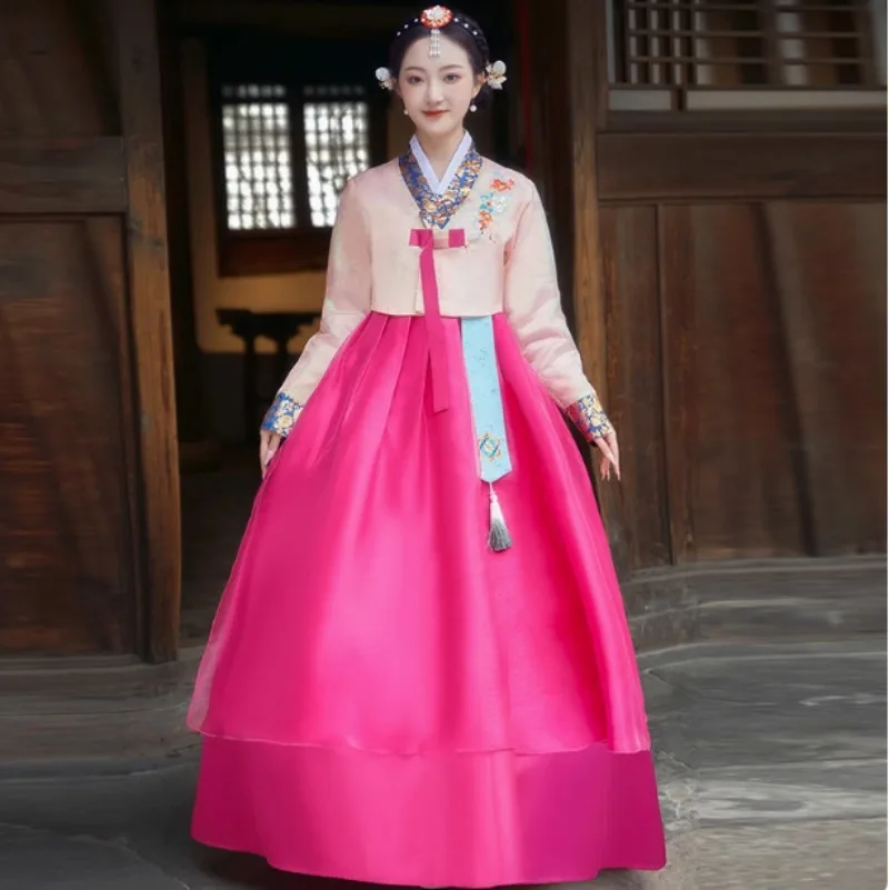 Fashion Ethnic Style Korean Princess Dress Hanbok Classical Dance Performance Costume Women Court Asia Pacific Islands Clothing
Fashion Ethnic Style Korean Princess Dress Hanbok Classical Dance Performance Costume Women Court Asia Pacific Islands Clothing