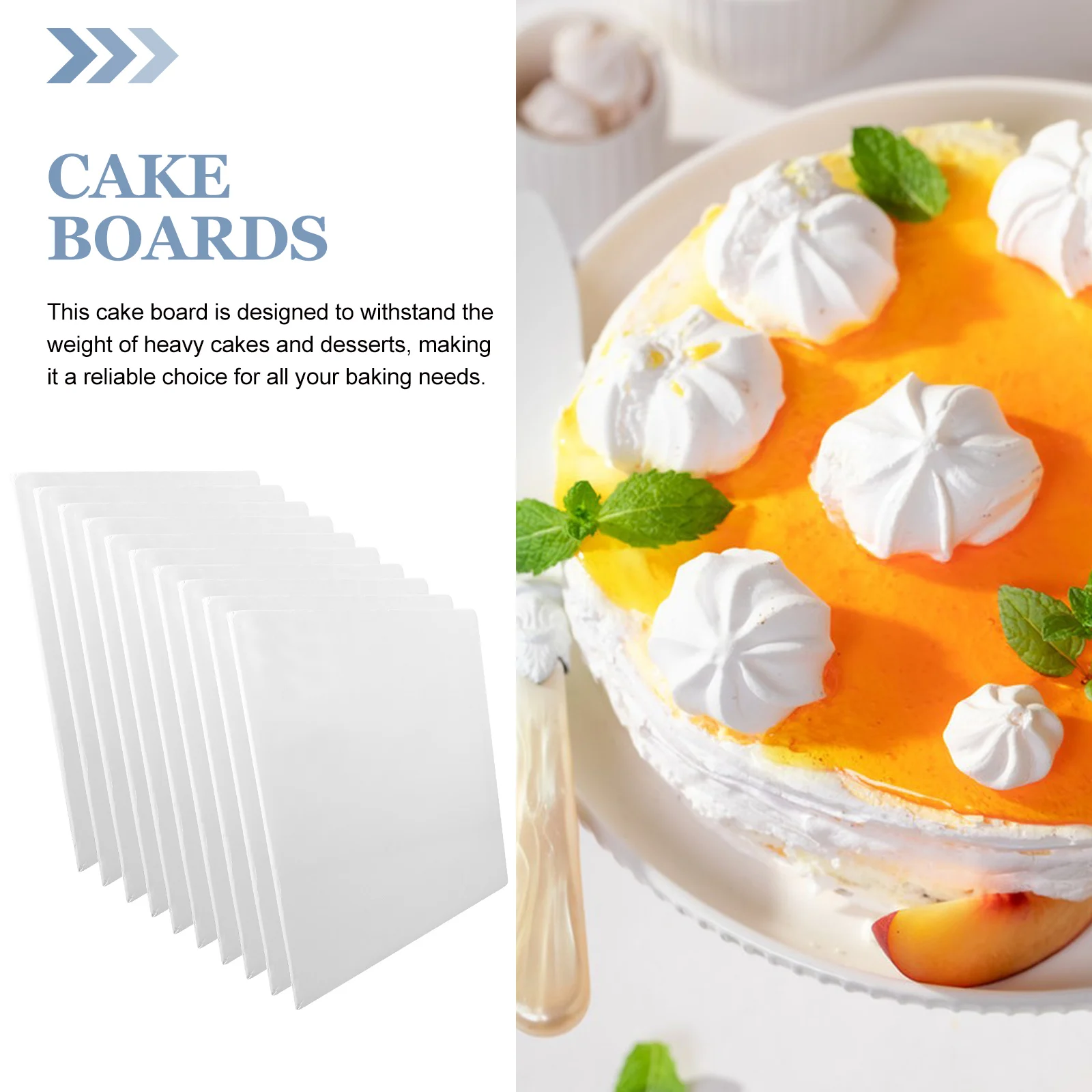 10Pcs Cake Serving Tray Durable Paper Boards Stable Base Prevent Shifting Spills Easy Cleanup Cake Boards Dessert Tray
10Pcs Cake Serving Tray Durable Paper Boards Stable Base Prevent Shifting Spills Easy Cleanup Cake Boards Dessert Tray