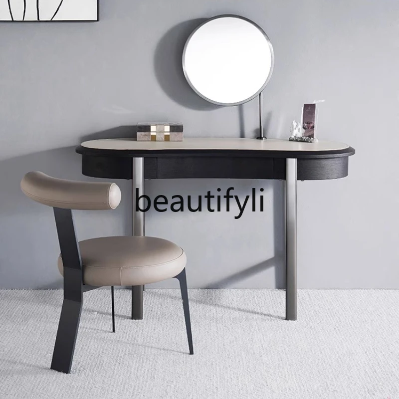 Italian Style Light Luxury Bedroom Dressing Table Modern Minimalist Solid Wood Makeup Table Set 
Italian Style Light Luxury Bedroom Dressing Table Modern Minimalist Solid Wood Makeup Table Set