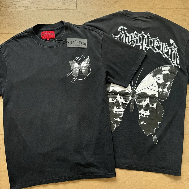GOD SPEED Male Breathable T-Shirt Man Skull Print Hip Hop T-shirts Men's Clothing Women's Clothes
GOD SPEED Male Breathable T-Shirt Man Skull Print Hip Hop T-shirts Men's Clothing Women's Clothes
