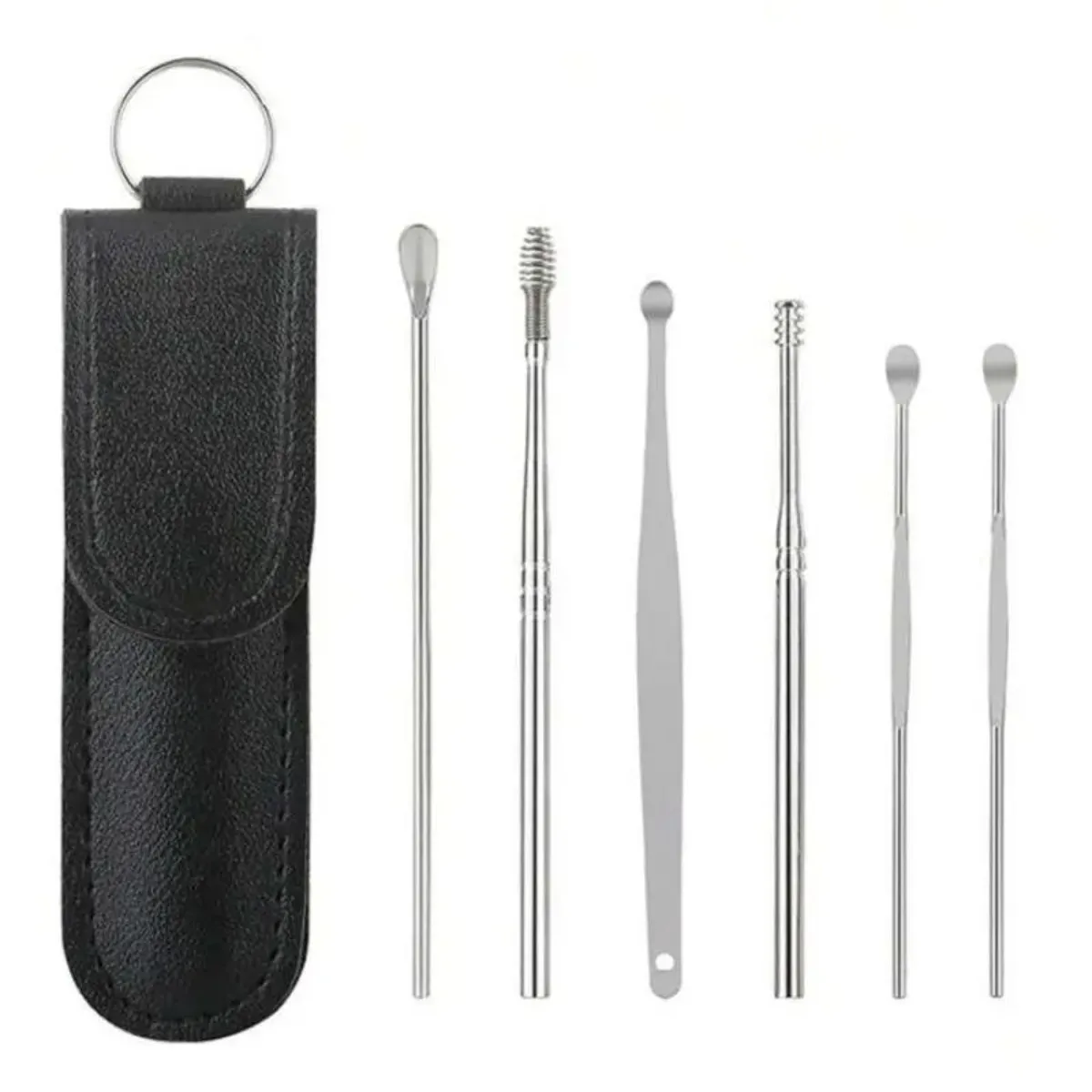 6-in-1 Stainless Steel Ear Care Kit, Spiral Ear Massage & Earwax Remover, Portable Mini Tools
6-in-1 Stainless Steel Ear Care Kit, Spiral Ear Massage & Earwax Remover, Portable Mini Tools