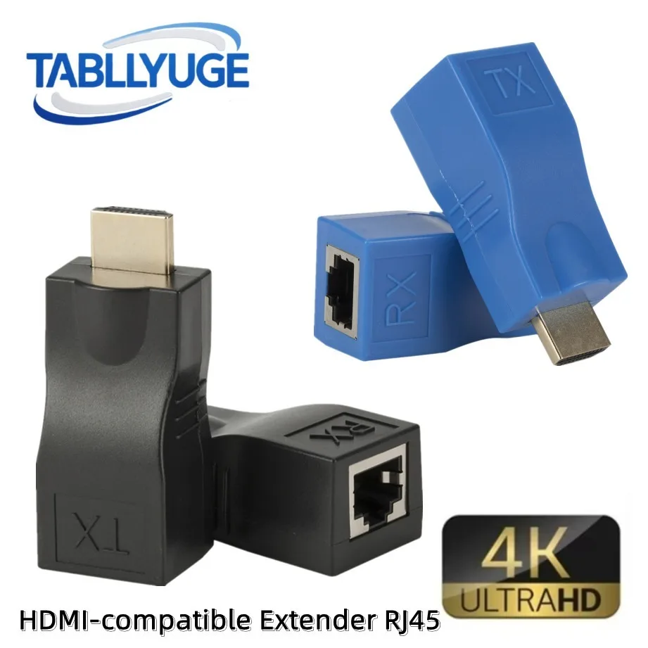 HDMI-compatible to RJ45 Extender HDMI-compatible Extender RJ45 30M Extender to RJ45 Over Cat 5e/6 Network LAN Ethernet Adapter
HDMI-compatible to RJ45 Extender HDMI-compatible Extender RJ45 30M Extender to RJ45 Over Cat 5e/6 Network LAN Ethernet Adapter