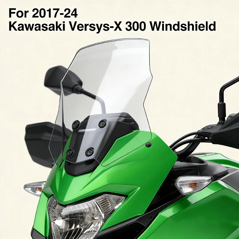 For 2017-24 Versys-X 300 Front Windshield Modification Heightening Windshield Deflector Sunshade and Rain Shield Accessorie
For 2017-24 Versys-X 300 Front Windshield Modification Heightening Windshield Deflector Sunshade and Rain Shield Accessorie