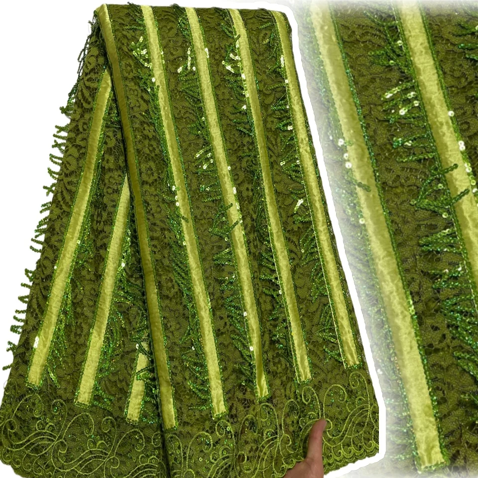 2025 Высокое качество Африка нигерийский тюль зеленая кружевная ткань с блестками для свадебного платья шифон вечерние гипюровое шитье 5 ярдов SZ1412
2025 Высокое качество Африка нигерийский тюль зеленая кружевная ткань с блестками для свадебного платья шифон вечерние гипюровое шитье 5 ярдов SZ1412