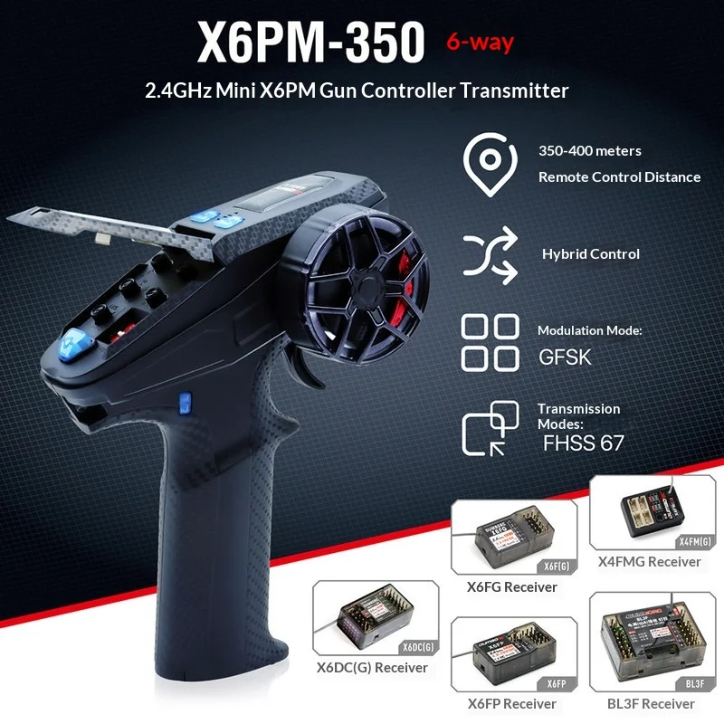 DUMBORC Rc Gun Transmitter X6PM 350 6 Channel Fhss Gfsk Remote Control For Car Boat Tank Differential Steering Throttle Rc Ant
DUMBORC Rc Gun Transmitter X6PM 350 6 Channel Fhss Gfsk Remote Control For Car Boat Tank Differential Steering Throttle Rc Ant