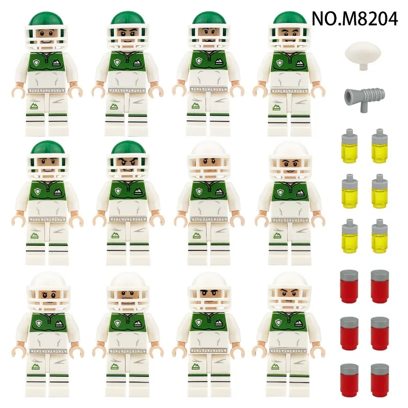 Jiemao 8204, тренировочный лагерь для регби, спортивные игроки, фигурка для детей, строительные блоки из мелких частиц, игрушки, трансграничные
Jiemao 8204, тренировочный лагерь для регби, спортивные игроки, фигурка для детей, строительные блоки из мелких частиц, игрушки, трансграничные