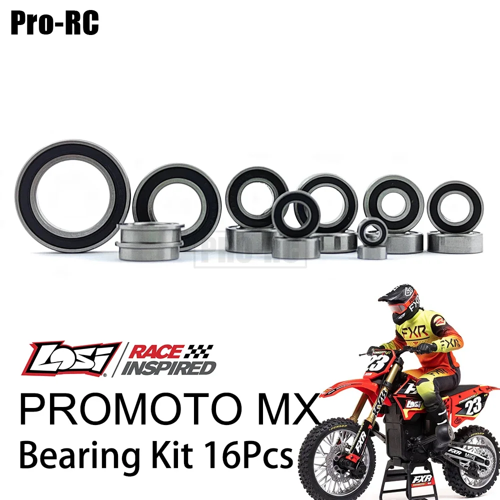 16Pcs Ball Bearings Kit for Losi 1/4 Promoto-MX Promoto MX Motorcycle RTR Rc Upgrade Parts
16Pcs Ball Bearings Kit for Losi 1/4 Promoto-MX Promoto MX Motorcycle RTR Rc Upgrade Parts