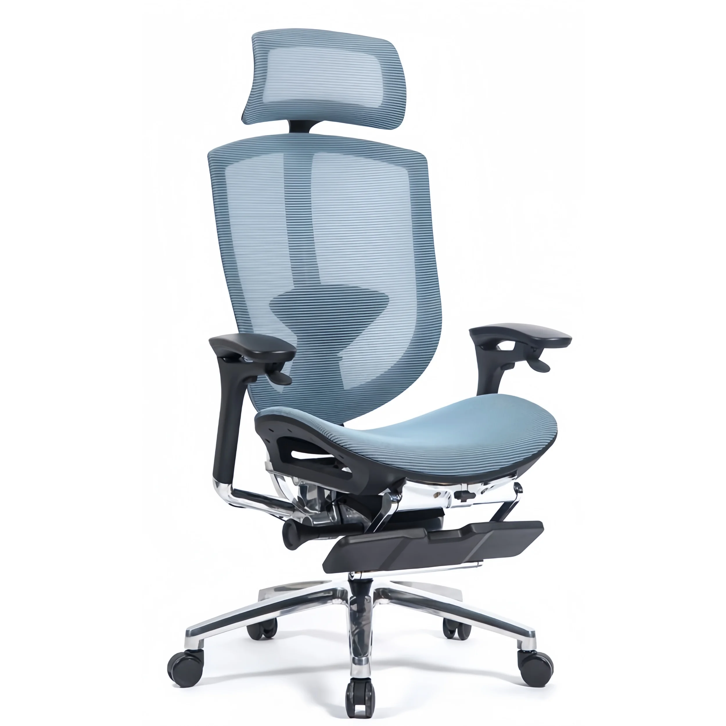 Luxury Ergonomic High-Back Mesh Office Chair with Adjustable Armrests & Footrest
Luxury Ergonomic High-Back Mesh Office Chair with Adjustable Armrests & Footrest