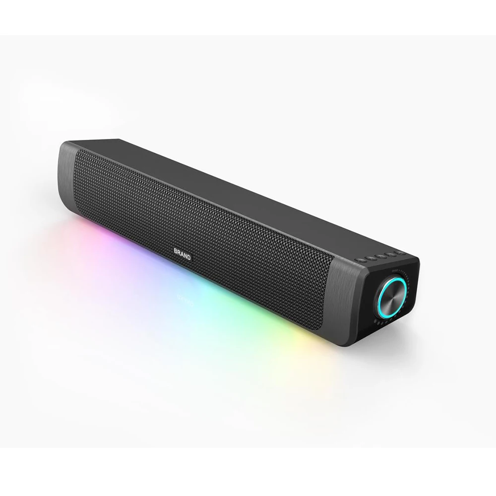 Samtronic RGB Soundbar Wireless Blue Tooth Speaker Strong Subwoofer Desktop Speaker for Laptop Desktop Computer
Samtronic RGB Soundbar Wireless Blue Tooth Speaker Strong Subwoofer Desktop Speaker for Laptop Desktop Computer