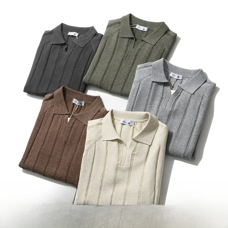 Linen Knitted Short Sleeve Shirt for Men with Collar Oufit Style Cleanfit Breathable And Skin-friendly
Linen Knitted Short Sleeve Shirt for Men with Collar Oufit Style Cleanfit Breathable And Skin-friendly