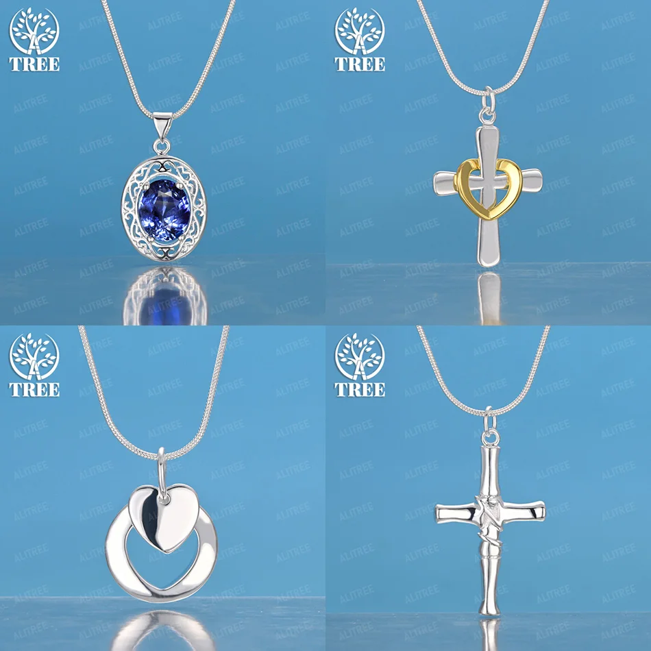 Fine 925 Sterling Silver Cross Heart Oval Blue Zircon Pendant Necklace Women Charm Wedding Jewelry Accessories Birthday Party
Fine 925 Sterling Silver Cross Heart Oval Blue Zircon Pendant Necklace Women Charm Wedding Jewelry Accessories Birthday Party