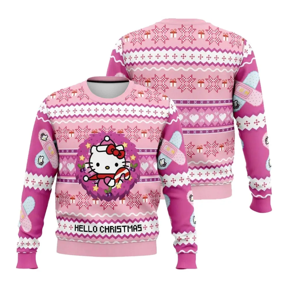 Уродливый рождественский женский свитер с капюшоном Hello Kitty, модный пуловер с 3D принтом ярких цветов, праздничный зимний теплый наряд Y2k
Уродливый рождественский женский свитер с капюшоном Hello Kitty, модный пуловер с 3D принтом ярких цветов, праздничный зимний теплый наряд Y2k
