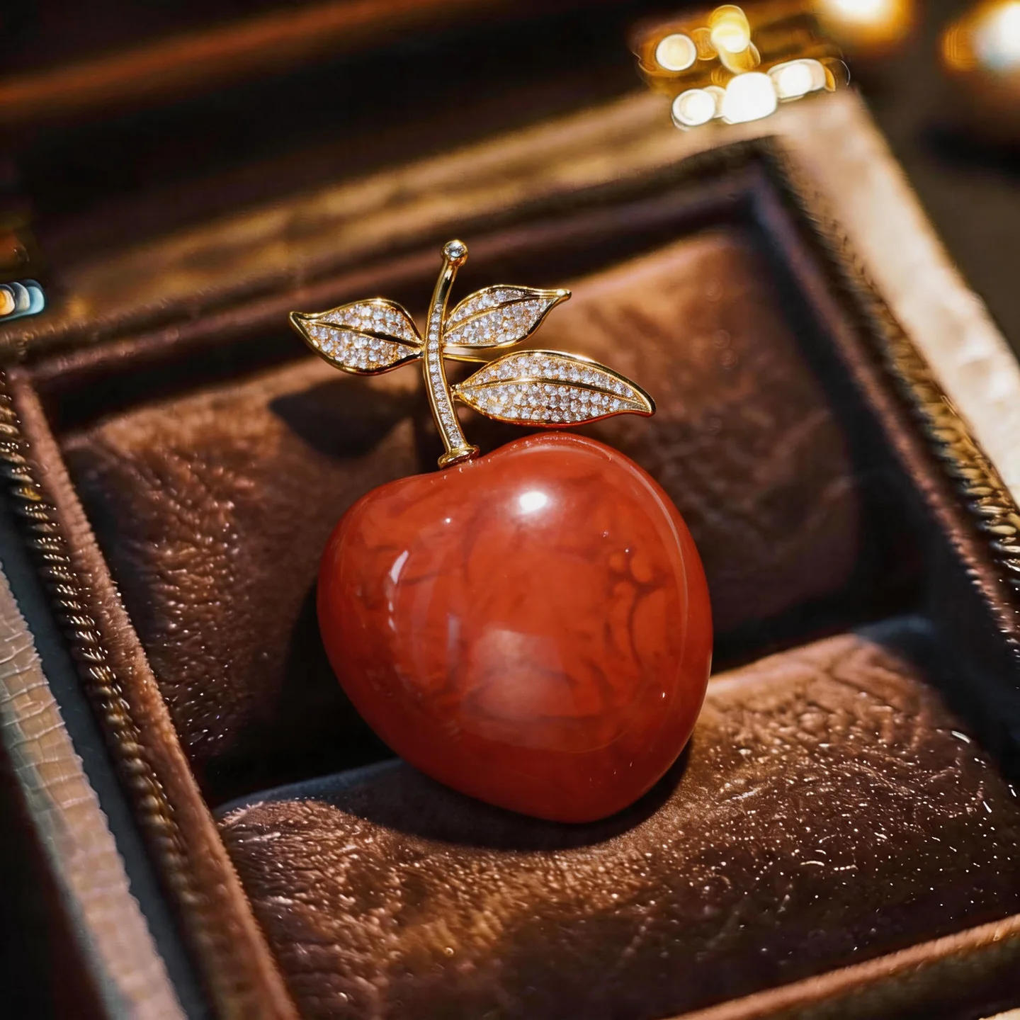 American Vintage Peach Brooch High-Quality Artistic Original Clothing Accessory
American Vintage Peach Brooch High-Quality Artistic Original Clothing Accessory