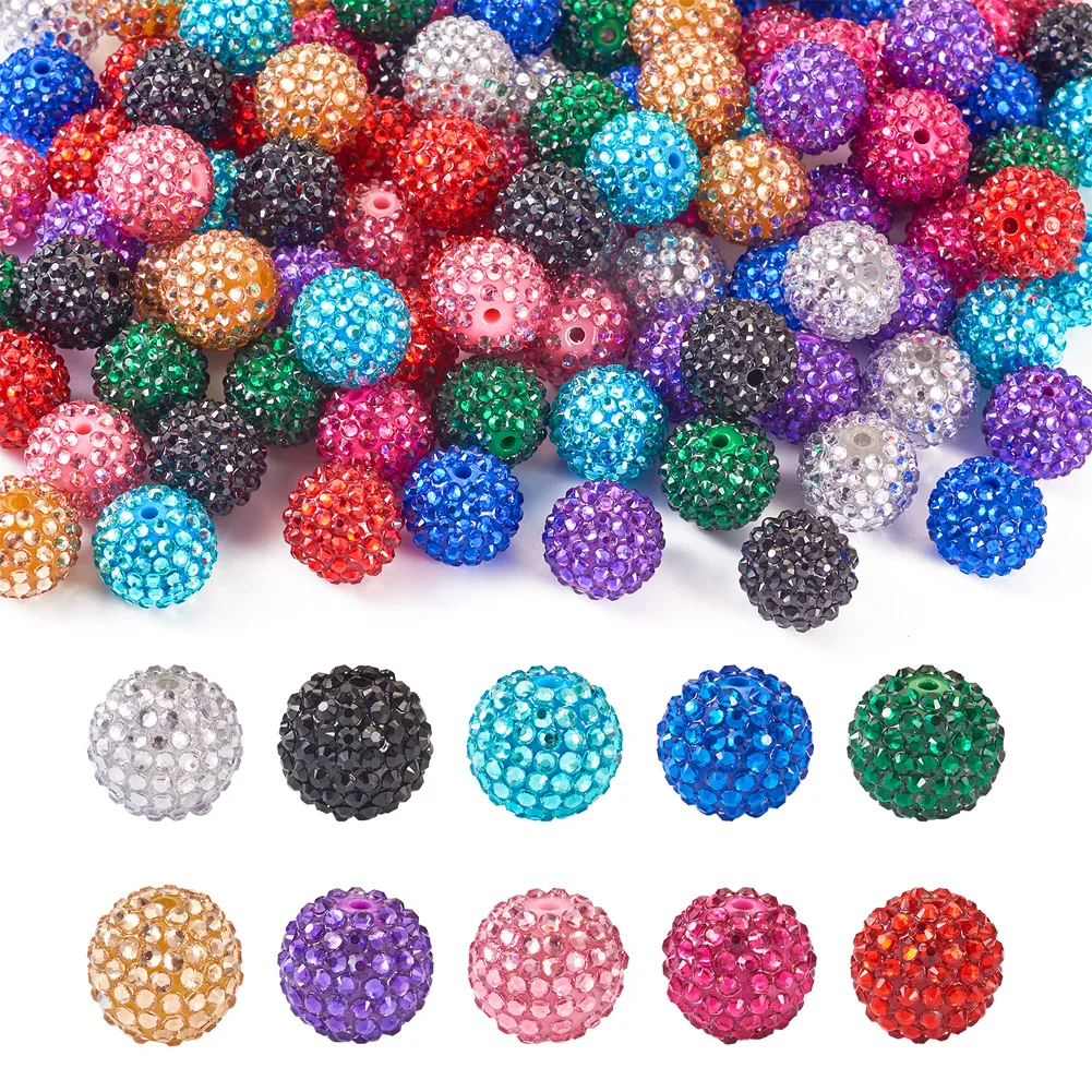 100Pcs Transparent Resin Rhinestone Graduated Beads with UV Plating Acrylic Round Beads Inside for DIY Jewelry Bracelet Crafts
100Pcs Transparent Resin Rhinestone Graduated Beads with UV Plating Acrylic Round Beads Inside for DIY Jewelry Bracelet Crafts