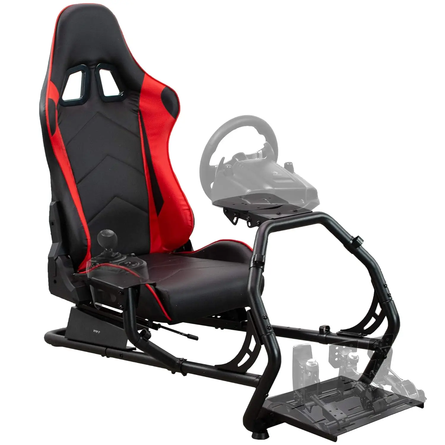 Racing Simulator Cockpit with Wheel Stand, Gear Mount, Chair and Frame Only, Fits Logitech, Thrustmaster, Fanatec,, Custom
Racing Simulator Cockpit with Wheel Stand, Gear Mount, Chair and Frame Only, Fits Logitech, Thrustmaster, Fanatec,, Custom