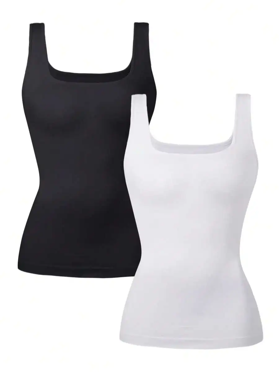 Women Seamless Square Neck Tummy Control Shapewear Tank Top Compression Slimming Camisole
Women Seamless Square Neck Tummy Control Shapewear Tank Top Compression Slimming Camisole