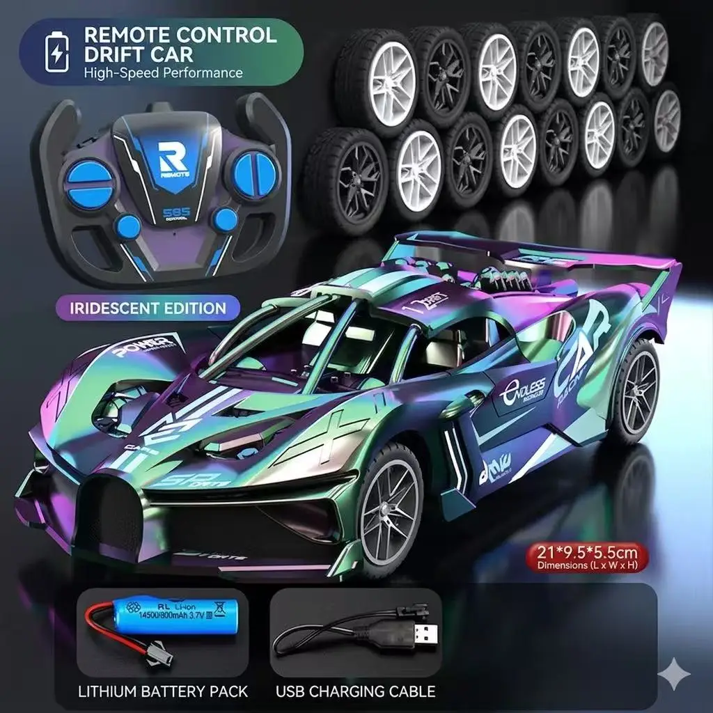 RC Drift Car Chameleon Iridescent Remote Control Racing Car, 3.7V 500mAh Rechargeable Battery Powered, High Speed Power Toy Veh
RC Drift Car Chameleon Iridescent Remote Control Racing Car, 3.7V 500mAh Rechargeable Battery Powered, High Speed Power Toy Veh