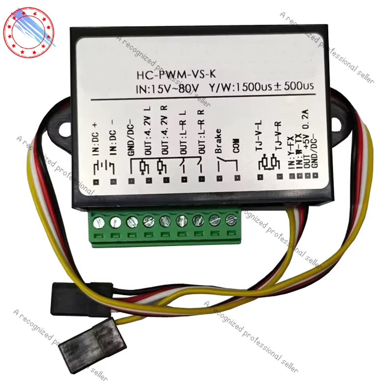 1PCS Receiver Signal Converter Dual-way Differential Controller Convertion Module Input 15-80V PWM Voltage Electromagnetic Brake 
1PCS Receiver Signal Converter Dual-way Differential Controller Convertion Module Input 15-80V PWM Voltage Electromagnetic Brake