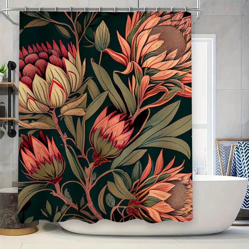 Роскошная зеленая занавеска для душа с цветочным принтом и розовыми цветами. Идеальное дополнение для декора ванной комнаты. Настенный подвесной размер 72x84 (183X213 см). Whi. 
Роскошная зеленая занавеска для душа с цветочным принтом и розовыми цветами. Идеальное дополнение для декора ванной комнаты. Настенный подвесной размер 72x84 (183X213 см). Whi.