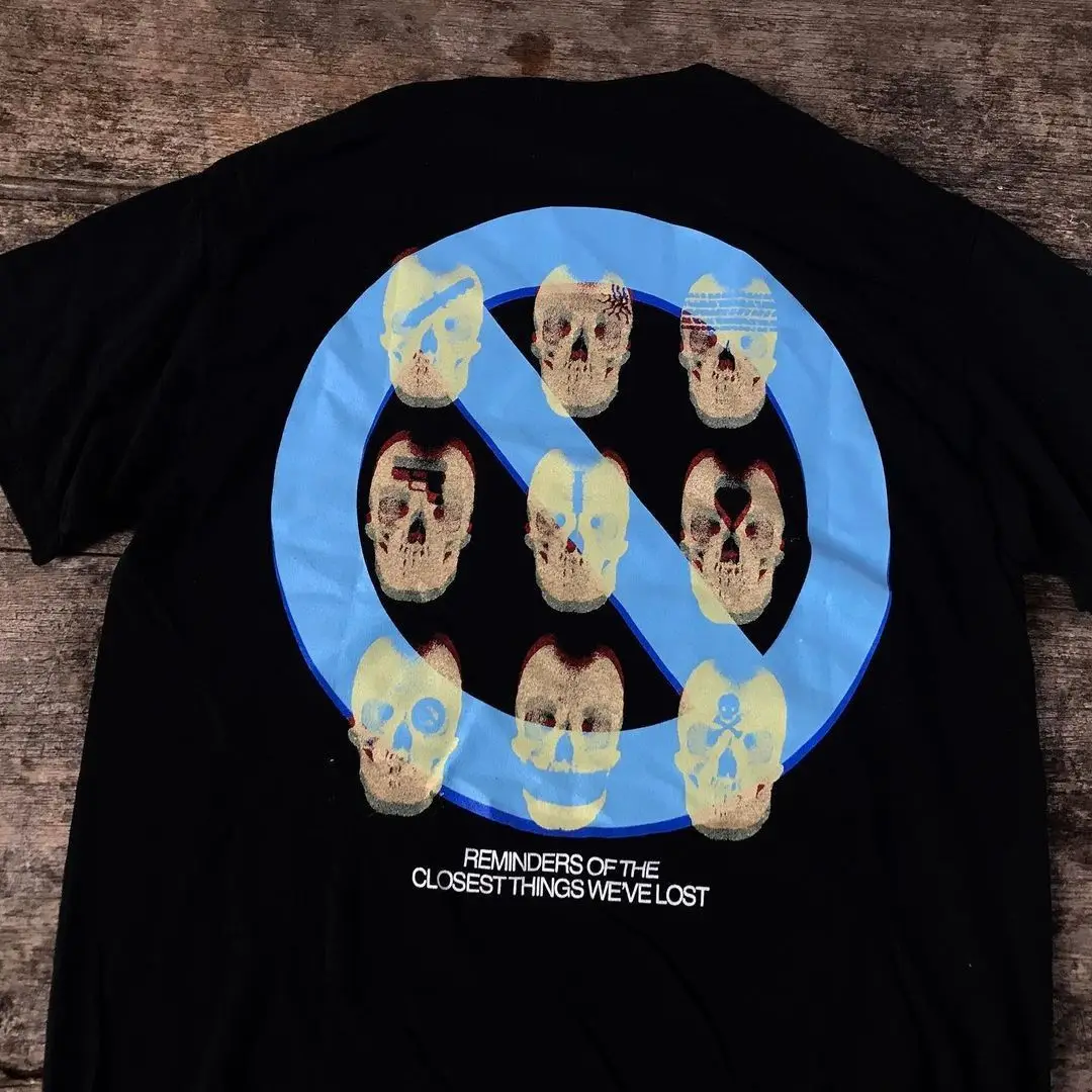 Осенняя футболка с рисунком черепа для мужчин и женщин в стиле Харадзюку, винтажная свободная футболка с коротким рукавом большого размера, повседневная удобная футболка для фитнеса Y2k 
Осенняя футболка с рисунком черепа для мужчин и женщин в стиле Харадзюку, винтажная свободная футболка с коротким рукавом большого размера, повседневная удобная футболка для фитнеса Y2k