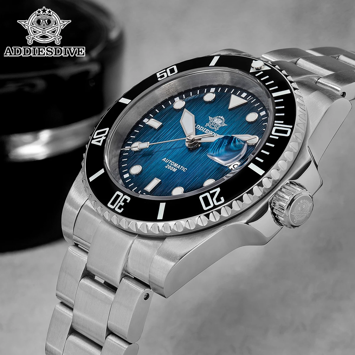 ADDIESDIVE New 41mm Diver Watch Men Luxury Business NH35 Automatic Mechanical Watch Sapphire Waterproof 200m AD2078
ADDIESDIVE New 41mm Diver Watch Men Luxury Business NH35 Automatic Mechanical Watch Sapphire Waterproof 200m AD2078