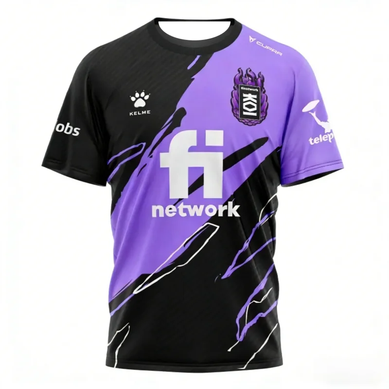 Beach surfing 2026 Team KOI Esports Jersey For Men Summer Casual Breathable Short Sleeve T-shirt Fashion O-neck Sports Uniform
Beach surfing 2026 Team KOI Esports Jersey For Men Summer Casual Breathable Short Sleeve T-shirt Fashion O-neck Sports Uniform