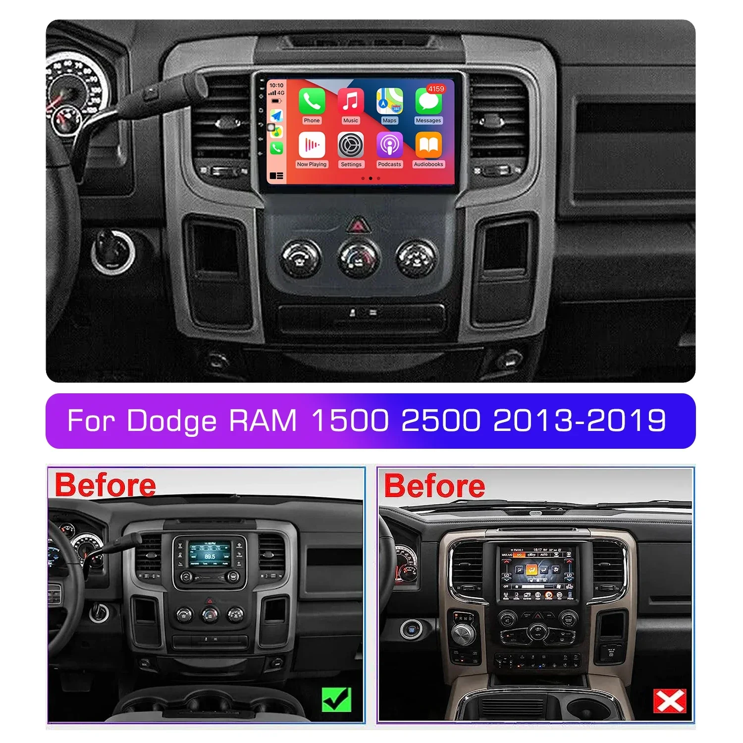 Android 13 Radio For Dodge RAM 1500 2500 2013-2019 Car stereo Multimedia Player Carplay Auto GPS navigation 2DIN DSP 4G NO DVD
Android 13 Radio For Dodge RAM 1500 2500 2013-2019 Car stereo Multimedia Player Carplay Auto GPS navigation 2DIN DSP 4G NO DVD