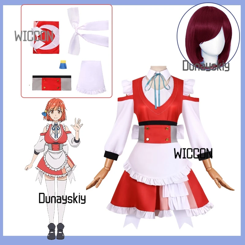 Maria Cosplay from 'Possibly the Greatest Alchemist of All Time' Anime: Red and White Maid Dress Suit, Party Outfit for Women
Maria Cosplay from 'Possibly the Greatest Alchemist of All Time' Anime: Red and White Maid Dress Suit, Party Outfit for Women