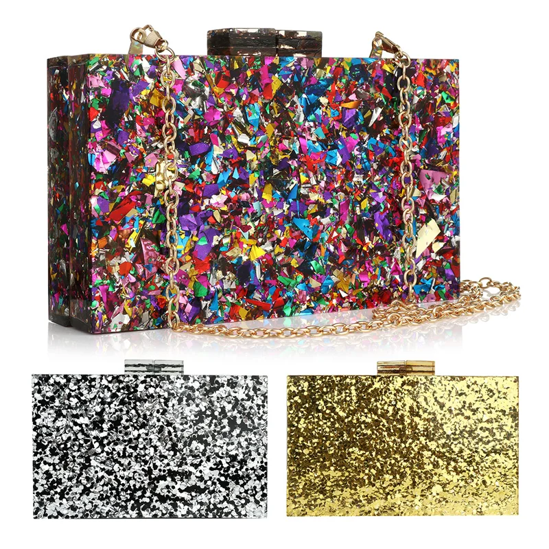 Acrylic Purses Handbags Multicolor Perspex Geometric Patterns Box Clutch Evening Crossbody Bags for Women
Acrylic Purses Handbags Multicolor Perspex Geometric Patterns Box Clutch Evening Crossbody Bags for Women