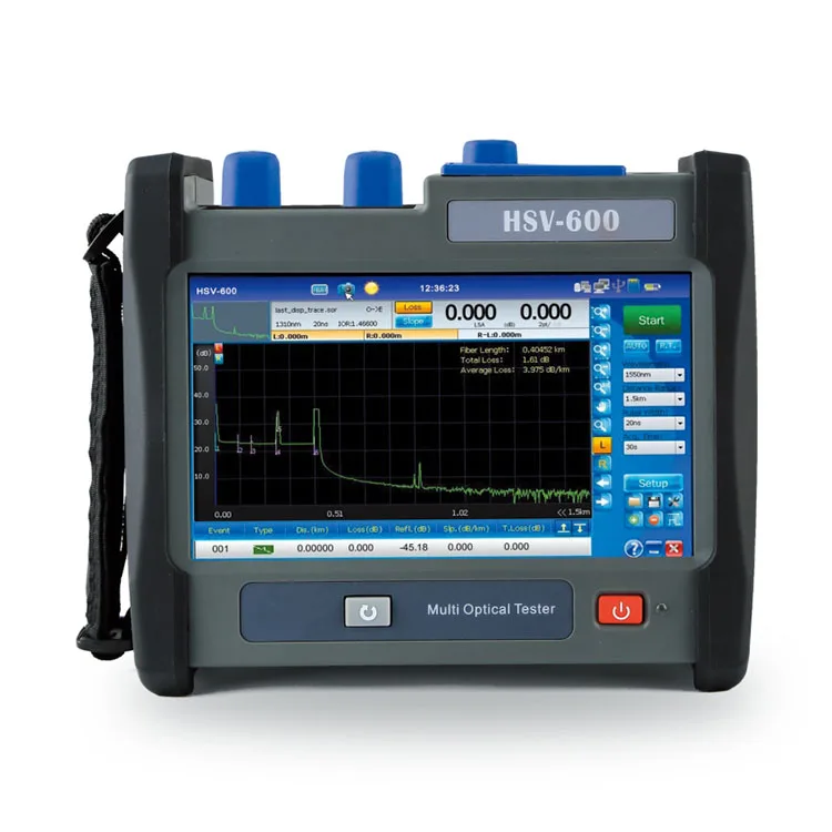 7 Inch Full Touch Screenpower Meter Fiber Inspection Optical Fiber Handheld OTDR HSV-600
7 Inch Full Touch Screenpower Meter Fiber Inspection Optical Fiber Handheld OTDR HSV-600