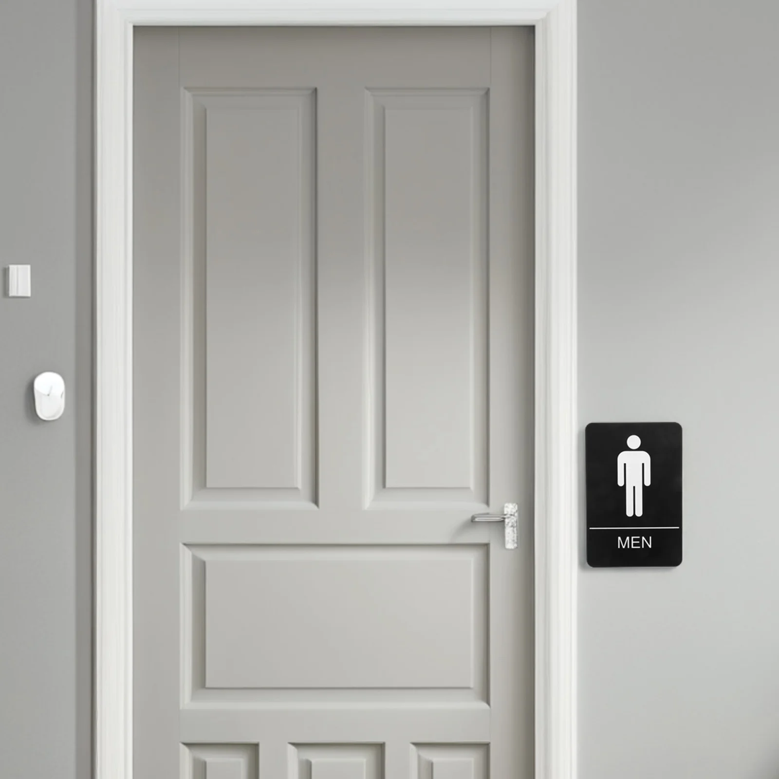 Black Acrylic Restroom Sign Self Adhesive Material Bathroom Wall Decor Toilet Indicator for Men
Black Acrylic Restroom Sign Self Adhesive Material Bathroom Wall Decor Toilet Indicator for Men