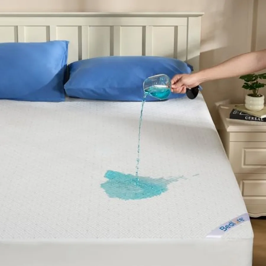 Mattress Protector Waterproof Noiseless Mattress Cover with Deep Pocket for 6-18 Inch Mattress Soft Breathable Mattress Pad Mac
Mattress Protector Waterproof Noiseless Mattress Cover with Deep Pocket for 6-18 Inch Mattress Soft Breathable Mattress Pad Mac