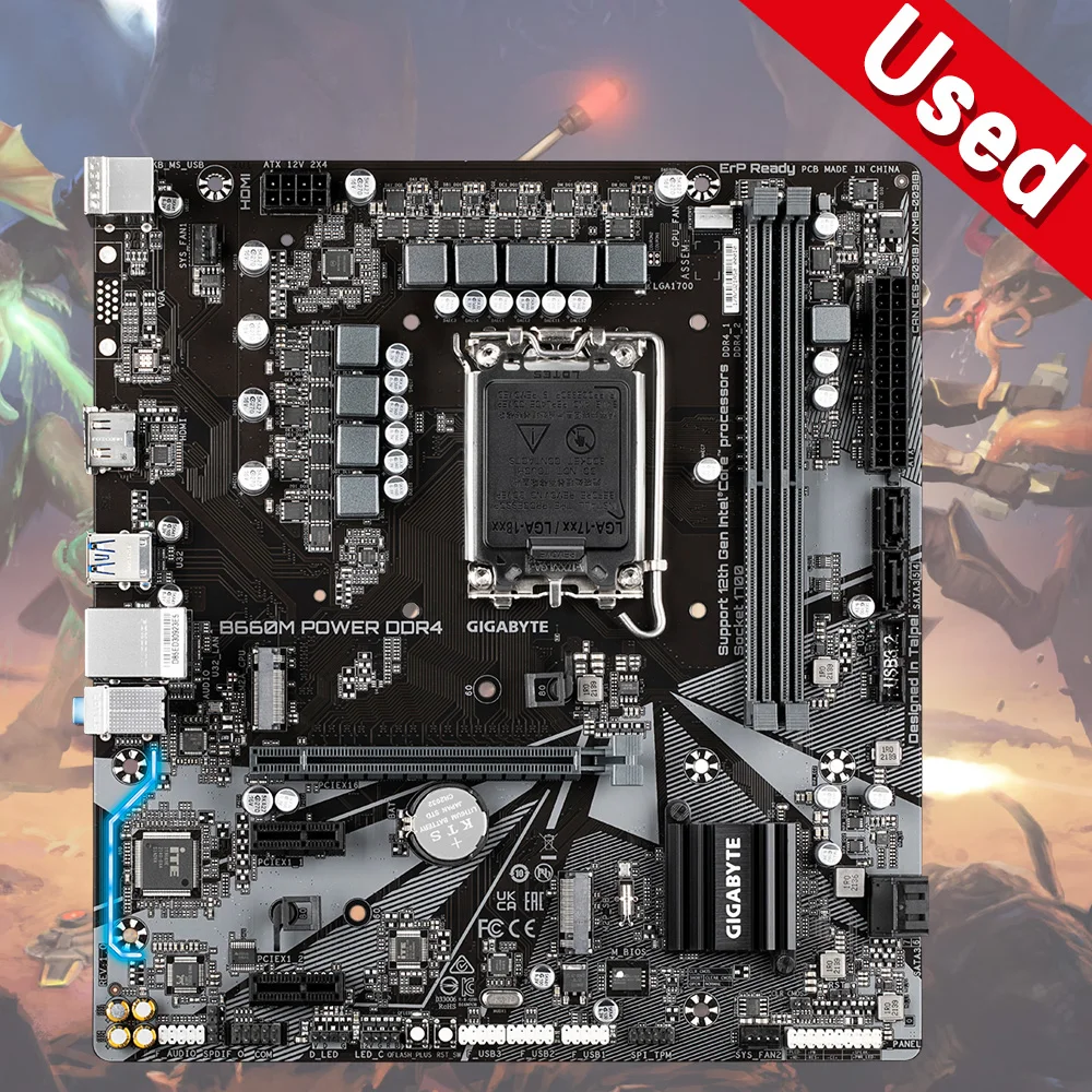 Gigabyte B660M Power DDR4 Original Desktop For Intel B660 DDR4 Motherboard LGA 1700 Mainboard
Gigabyte B660M Power DDR4 Original Desktop For Intel B660 DDR4 Motherboard LGA 1700 Mainboard
