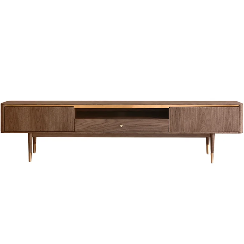 Light luxury TV cabinet Modern simple American furniture Black walnut TV cabinet Coffee table combination
Light luxury TV cabinet Modern simple American furniture Black walnut TV cabinet Coffee table combination